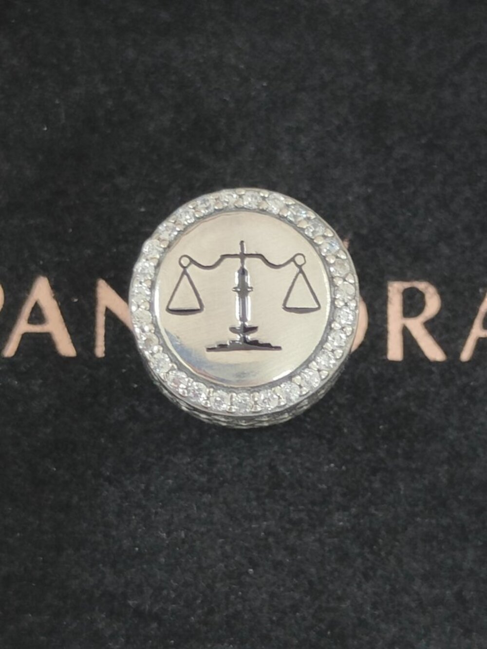 Pandora Zodiac Libra Bead Charm Bracelet Pendant S925 Silver with box
